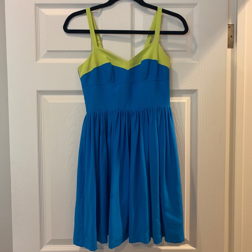 Bright Blue Mini Dress by Amanda Uprichard